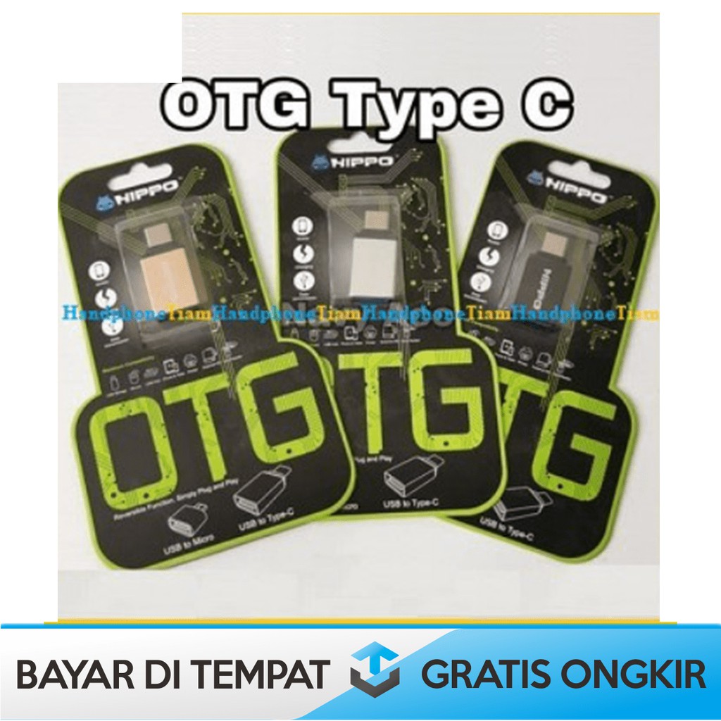 CONVERTER TYPE C HIPPO - ADAPTOR MICRO USB TO TYPE C - OTG MIKRO USB KE TYPE C UNTUK ANDROID SAMSUNG