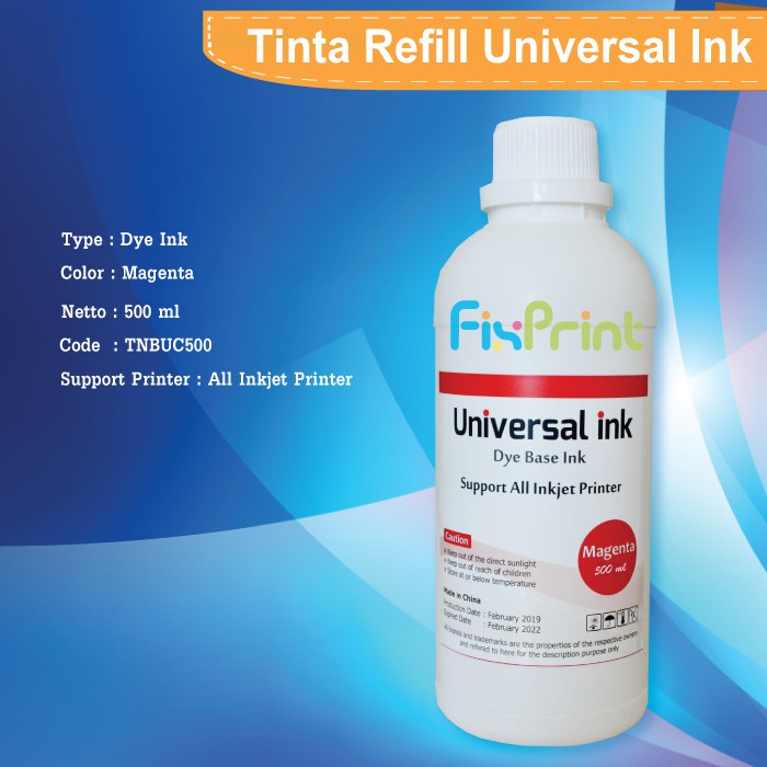 Paket Tinta Printer 500ml CMYK Refill Cartridge Canon 810 811 745 746 HP 802 678 680 Epson Brother