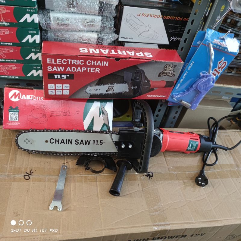 PAKET LENGKAP MESIN GERINDA CHAINSAW GURINDA CHAIN SAW MINI GERGAJI KAYU