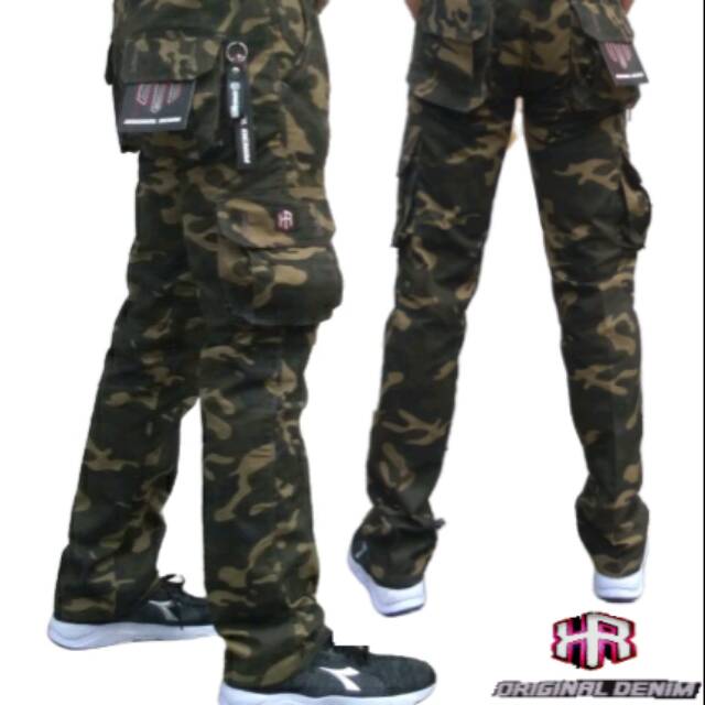 Celana cargo loreng panjang / CELANA CARGO PRIA / CELANA CARGO LORENG TERBARU /