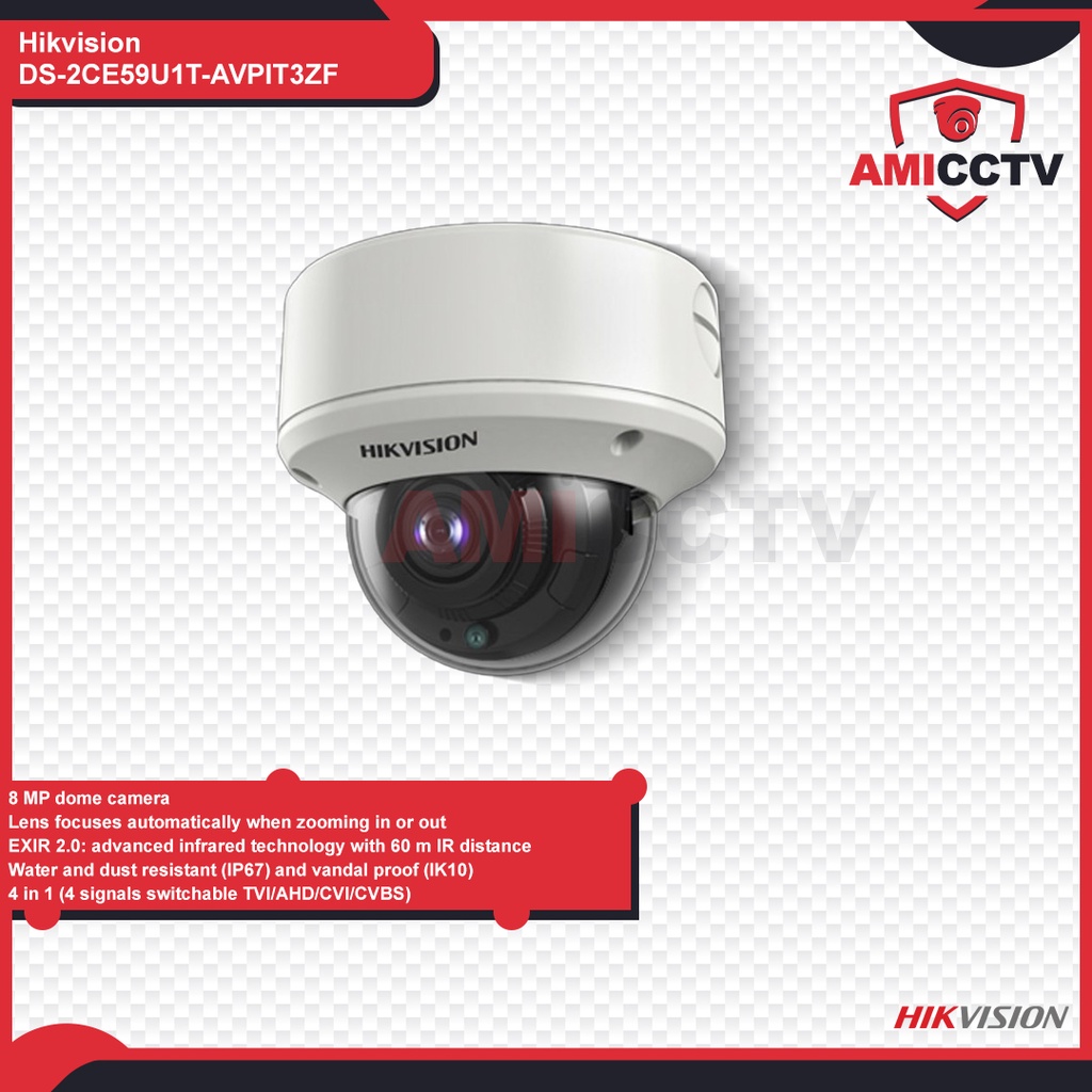 Camera CCTV Hikvision 8,3MP Indoor DS-2CE59U1T-AVPIT3ZF