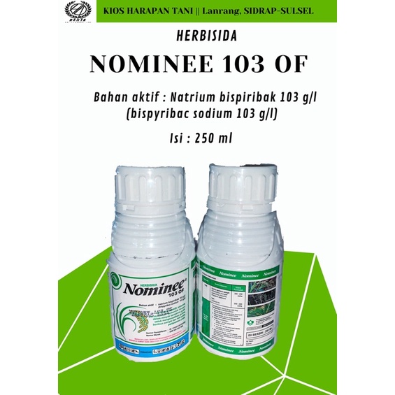 (Herbisida/Racun Rumput Berdaun Sempit & Teki) NOMINEE 103 OF 250 ml