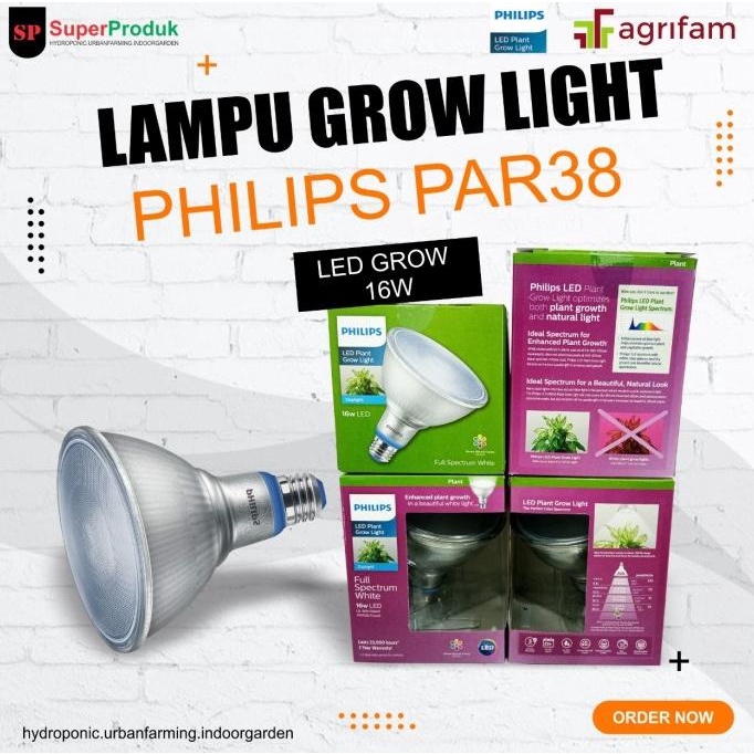 Lampu Grow Light Philips Par38 16W Led