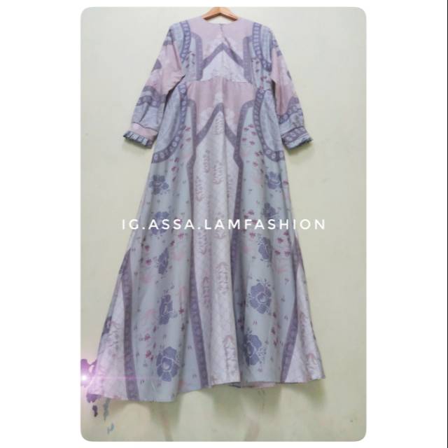 Gamis Rayon / Gamis Motif Rayon / Gamis Modern / Gamis Idul Adha