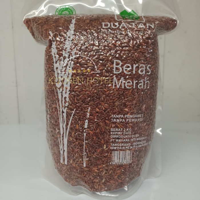 

978Eq0010W Beras Merah Dua Tani 2Kg | Red Rice 2 Kg W5Q40112