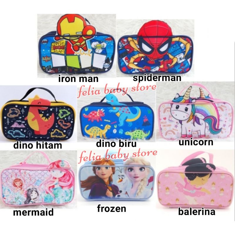 

DOUBLE PENCIL CASE 3D Kotak Pencil Anak Sekolah TEMPAT ALAT TULIS KARAKTER