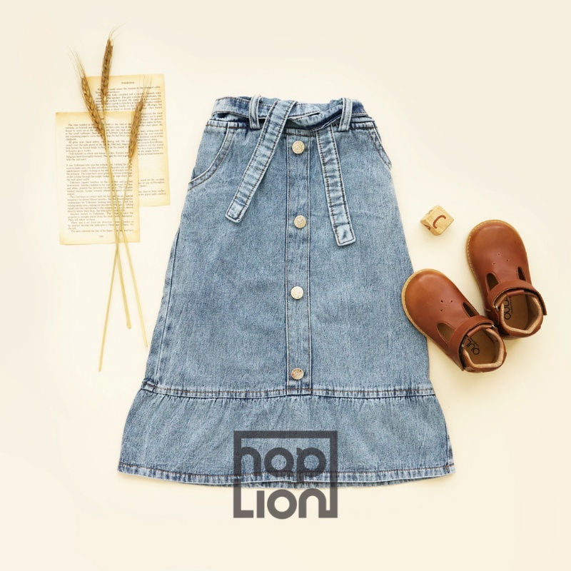 Rok Panjang Jeans Anak Perempuan Skirt 1 - 6 Tahun | Haplion Kidswear