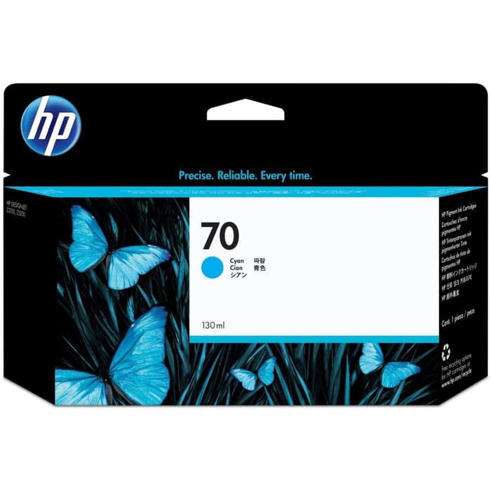 Ink Cartridge - HP 70 130 Ml Cyan C9452A