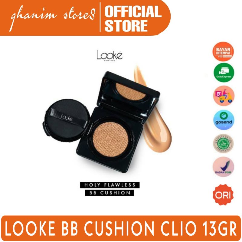 Looke BB Cushion Clio 13g Orginial / Looke Holy Flawless BB Chusion Clio / Bedak Looke / Looke Clio 