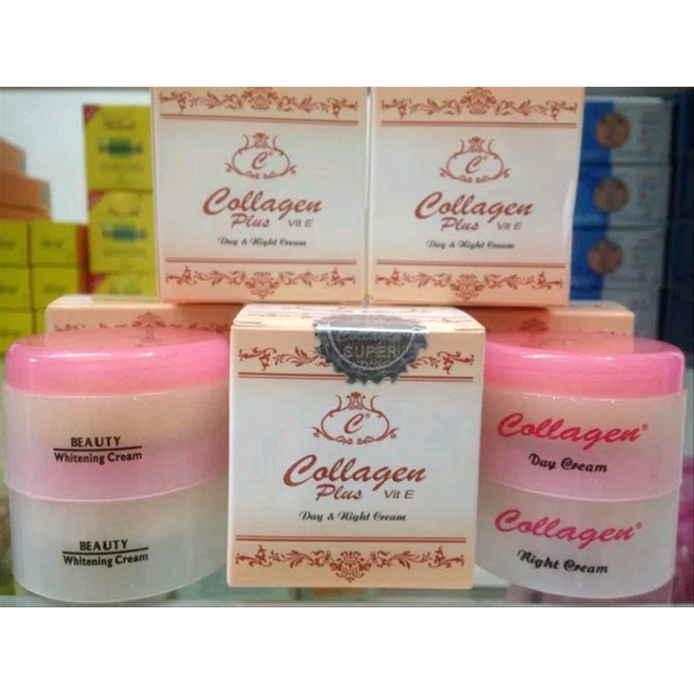 (Grosir Murah ) krim Collagen  Original Susun Day + Night Vitamin E / Vitamin kulit