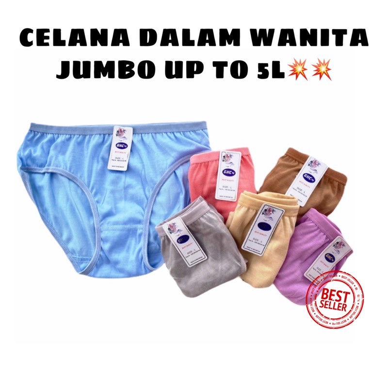 Undies Celana Dalam Wanita Jumbo Murah Esse Katun Adem Pakaian Dalam Wanita Kancut Cawet CD Murah