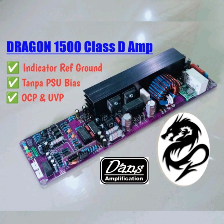 Power Class D TANPA BIAS, DRAGON_1500 Class D1K5 dualfeedback