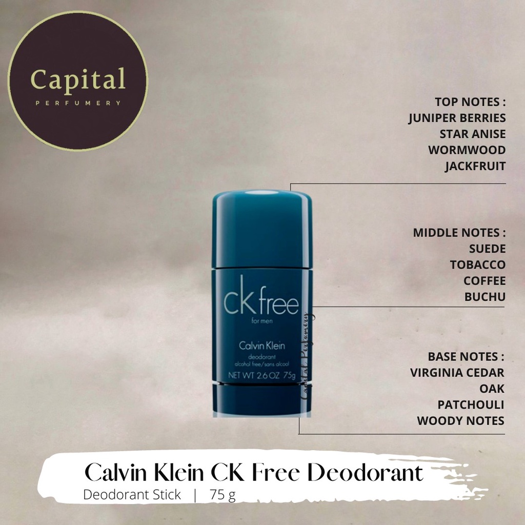 Deodorant Calvin Klein CK Free For Men 75 g