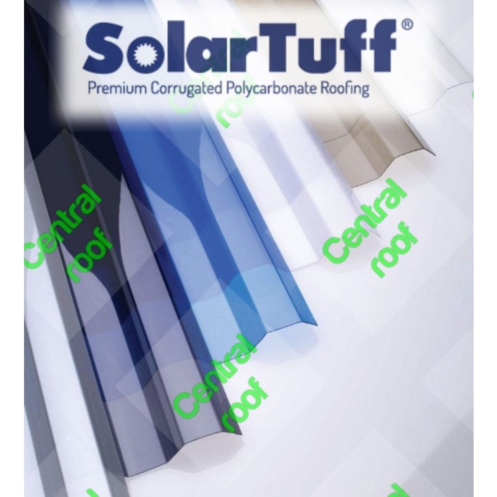 Atap Solartuff gelombang Greca Trimdeck Roma polycarbonate