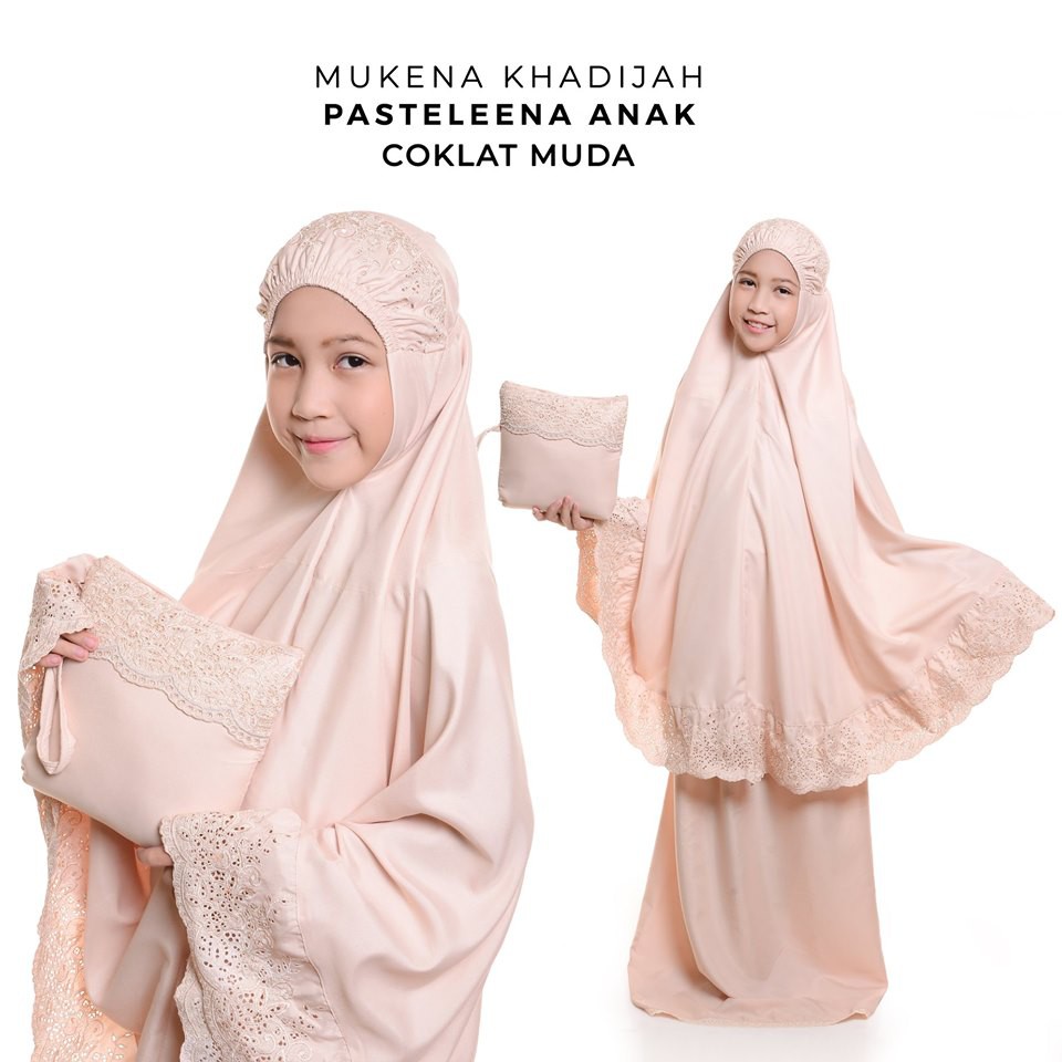 Mukena Anak Katun Mikro Khadijah Pasteleena ( ANAK SAJA )