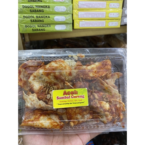 

emping goreng sambal teri aceh | emping goreng khas aceh