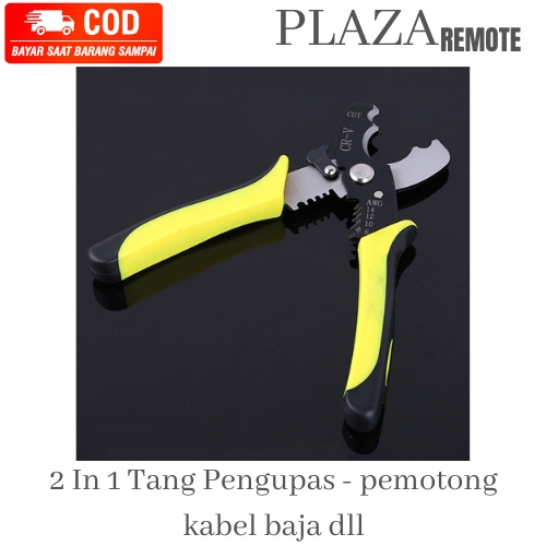 Tang potong kupas bentuk kakatua Pengupas Kawat Pengupas Kabel Crimper Pengupasan Cutter Baja Mangan Listrik Alat Potong Kabel