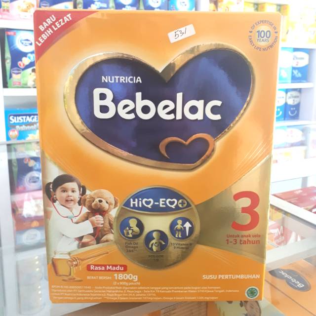 

SUSU BEBELAC 3 RASA MADU 1800g