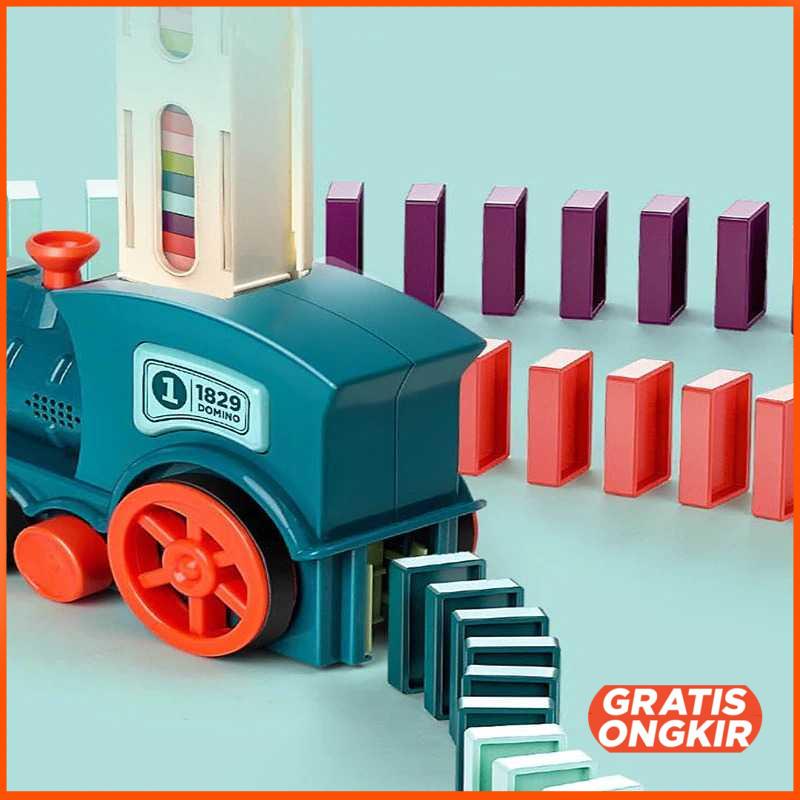 Mainan Kereta Balok Domino