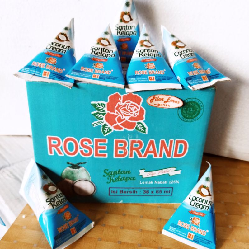 

santan kelapa rose brand, 65ml