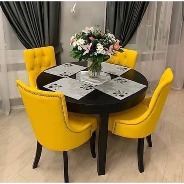 Mejakan bulat sofa  l bed ama sofa retro