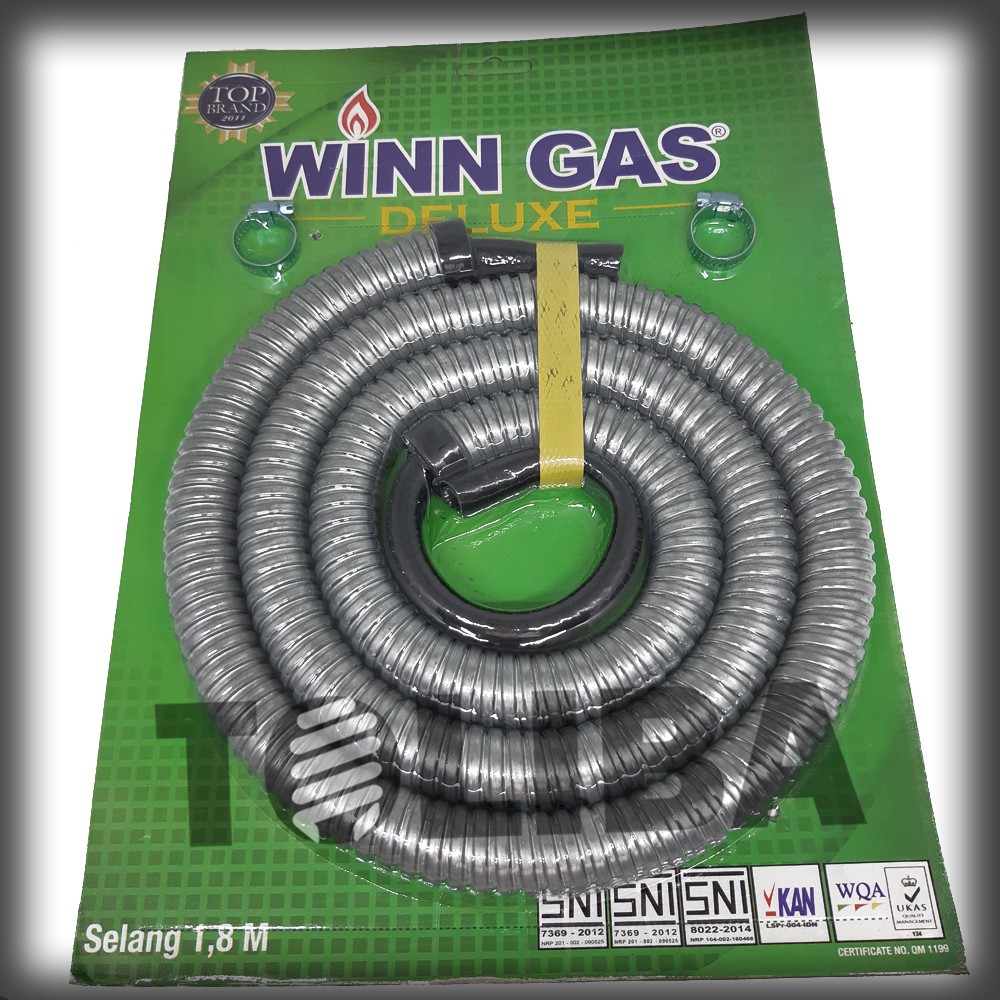 selang gas win gas selang metal spiral stenlis elpiji selang kompor gas sni