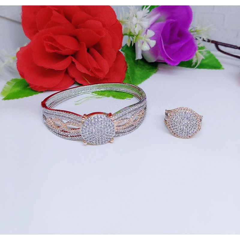 Gelang&amp;Cincin set Kombinasi Perhiasan Wanita S009.010