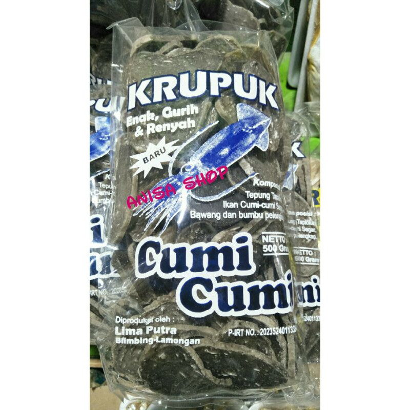 

krupuk cumi cumi, enak gurih dan renyah.. kemasan 500gram