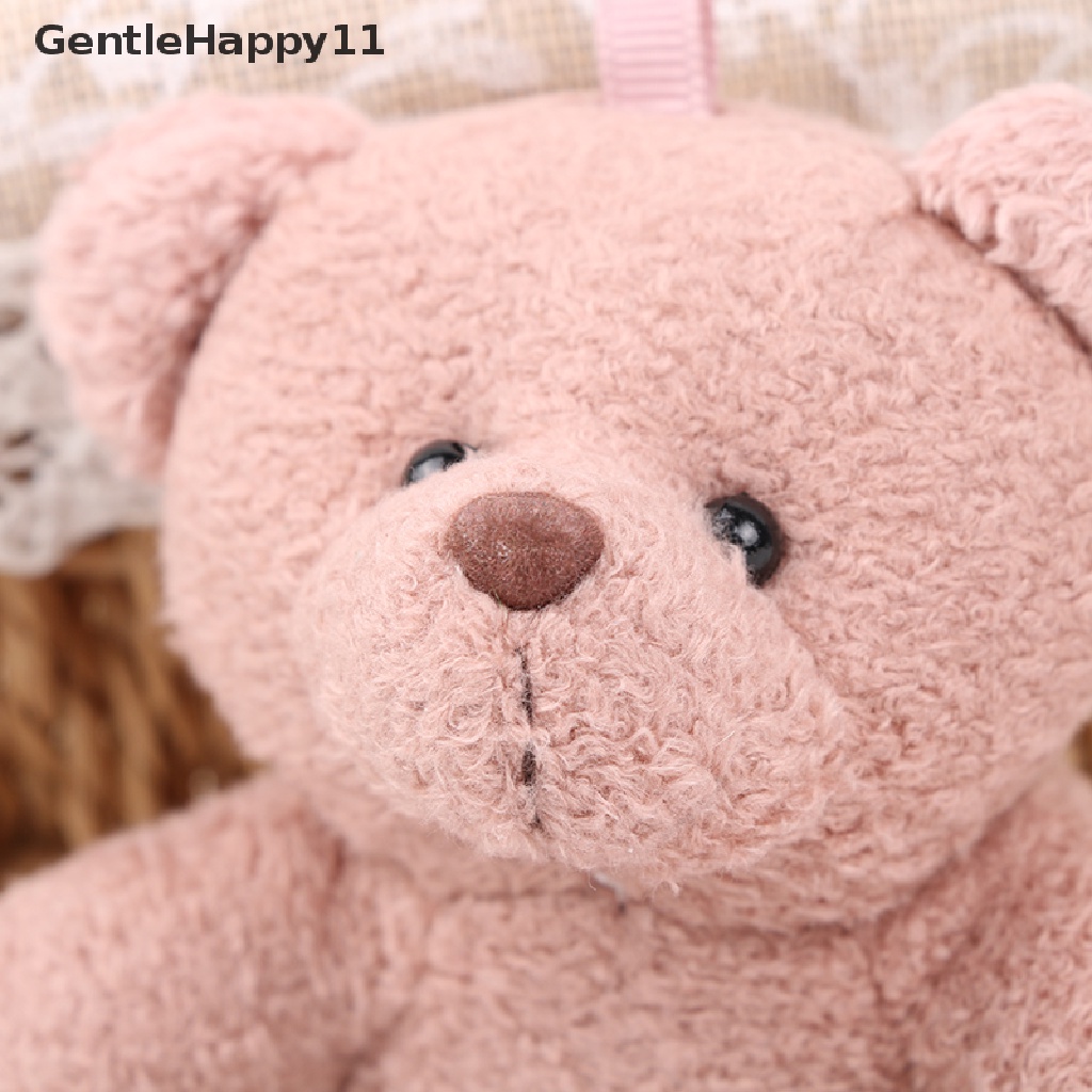 Gentlehappy 1pc Mainan Boneka Stuffed Plush Teddy Bear 10cm Untuk Hadiah Ulang Tahun