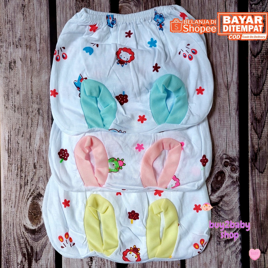 Celana pendek bayi model POP Lucky Time murah berkualitas usia 3-6 bulan isi 6 PCS