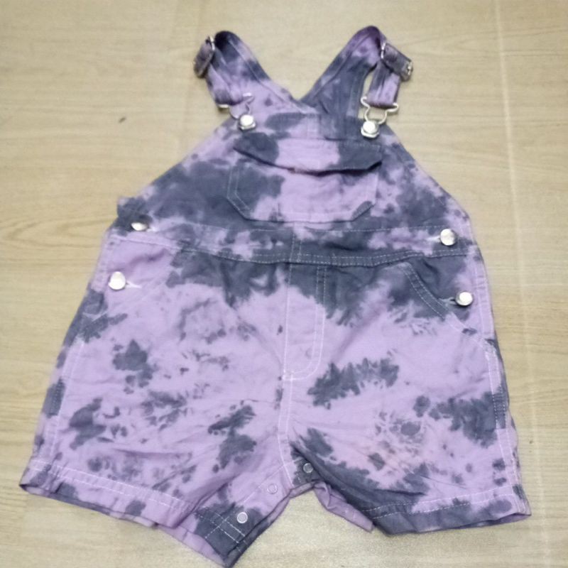 (Nb-4y) OVERALL BABY GAP / BAJU KODOK ANAK BAYI LAKI PEREMPUAN ORIGINAL BRANDED-TieDye Ungu Abu Tua