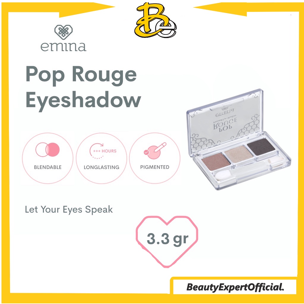 ⭐️ Beauty Expert ⭐️ Emina Pop Rouge Pressed Eyeshadow | Eye Shadow | BPOM | ORI 100%