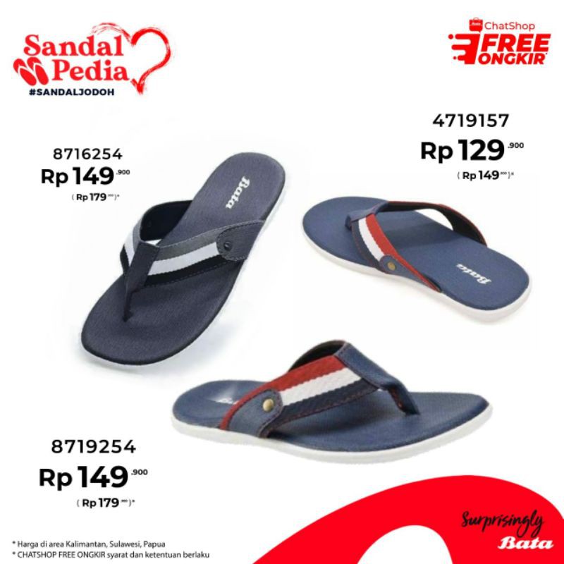 sandal Tabi Casual Pria Original Bata