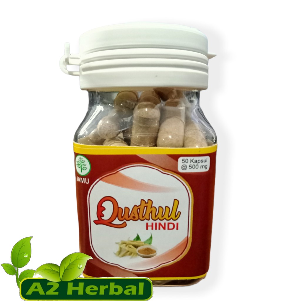 Herbal Kapsul Qusthul Hindi Qust Alhindi Qustul Hindy Kustul Hindi Qist Al Hindi  50 Kapsul Baru