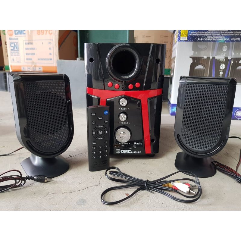 Speaker aktif bluetooth gmc 888D3 Speaker Subwoofer mega bass Original suara mantap Bergaransi Resmi