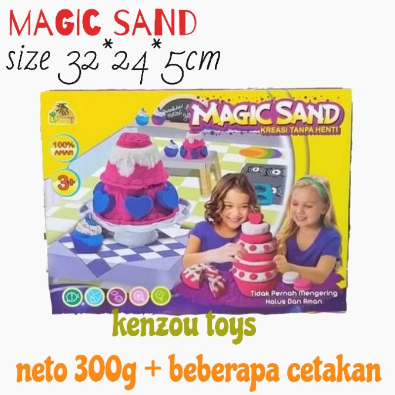 mainan magic sand pasir kinetik oct dus