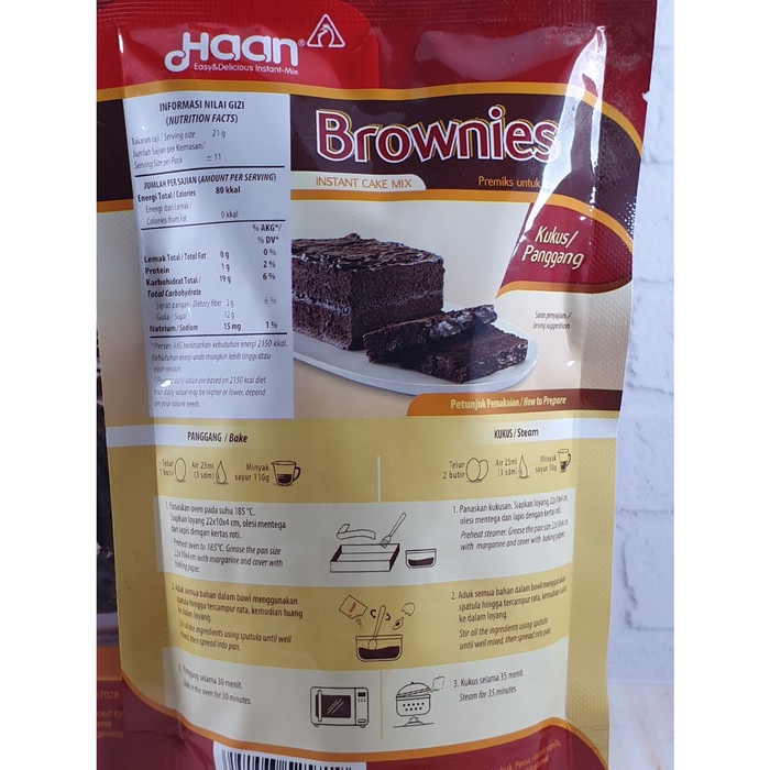 

gtg2011bb Haan Brownies Instant Cake Mix 230Gr Da01D100