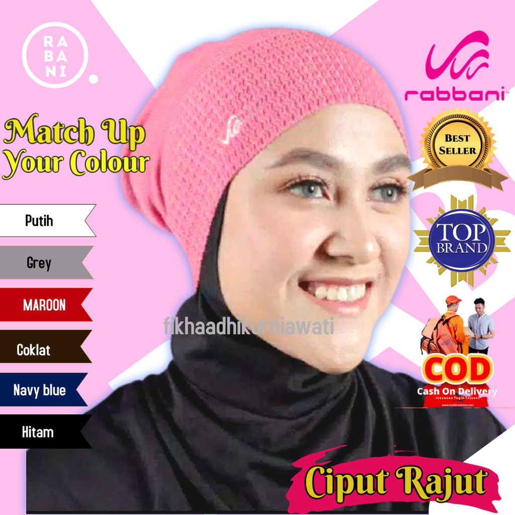 Rabbani Ciput Rajut Iket Tertutup Sampai Belakang