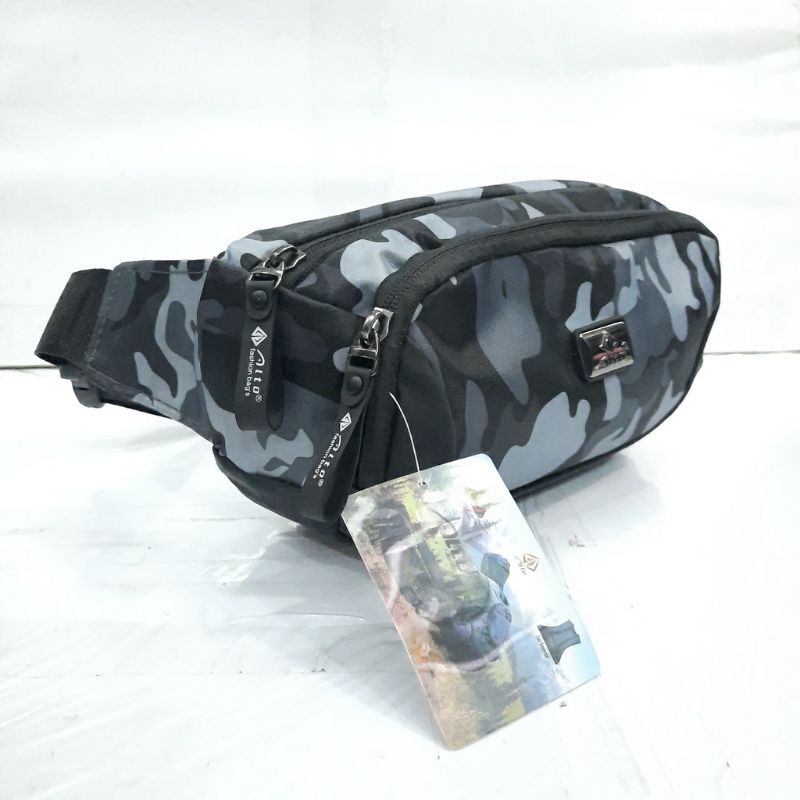 TAS PINGGANG ALTO ARMY ORIGINAL / WAIST BAG ALTO LORENG ANTI MALING BARU / TAS SELEMPANG ALTO MURAH 