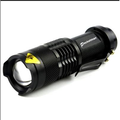 Senter Pocketman Led 2000 Lumens Waterproof-Black