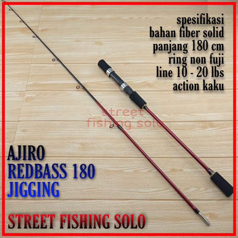 joran Ajiro jigging RED BASS 198cm COD