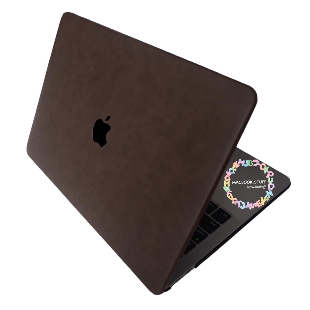 MACBOOK Case LEATHER HORSE DARKBROWN NEW AIR PRO RETINA 11 12 13 14 15 16 INCH NON /  WITH CD ROOM / TOUCHBAR / TOUCH ID / M1 2020 2021 2022