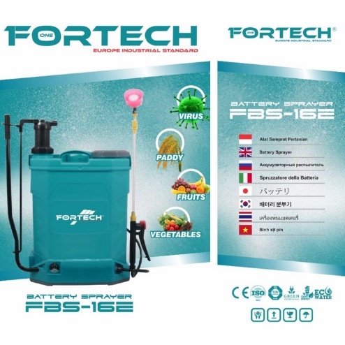 TERMURAH Sprayer Elektrik Manual Semprotan Hama / Disinfektan Medis 2 in 1 FORTECH