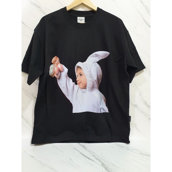 ADLV Baby Face Tee Black Rabbit