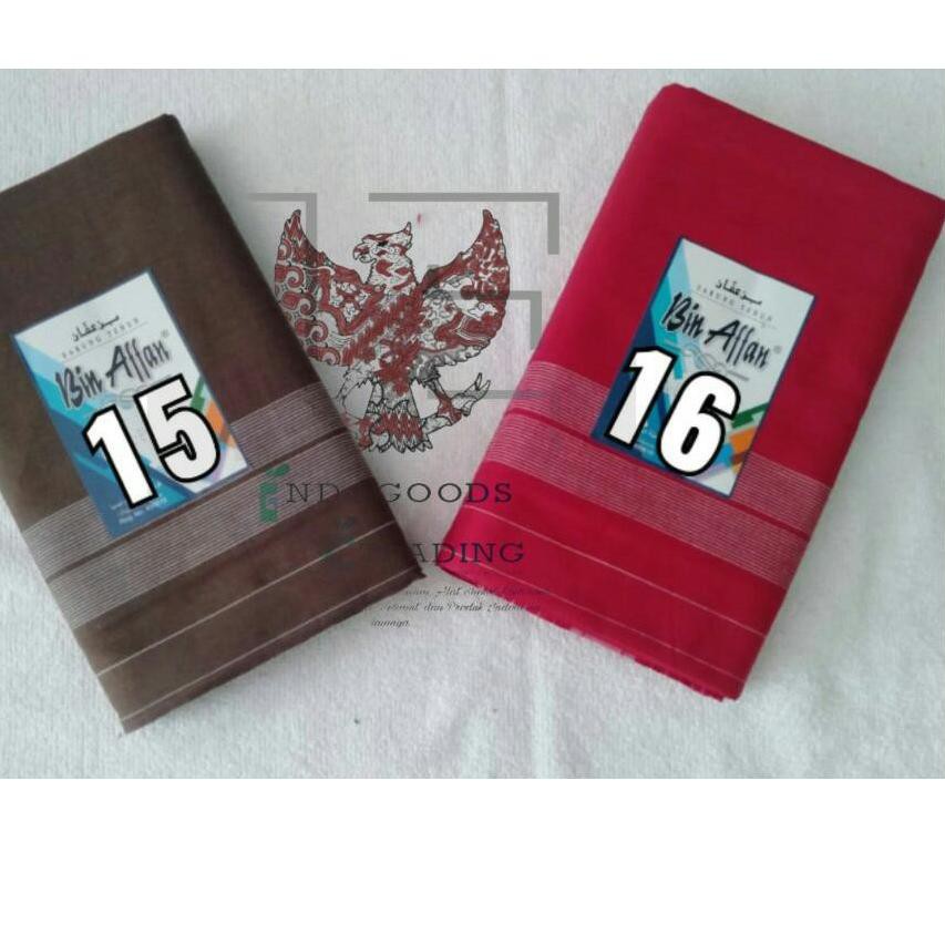♘ Sarung Bin Affan Polos Warna Tumpal Series [GROSIR/ECER MURAH] ✹