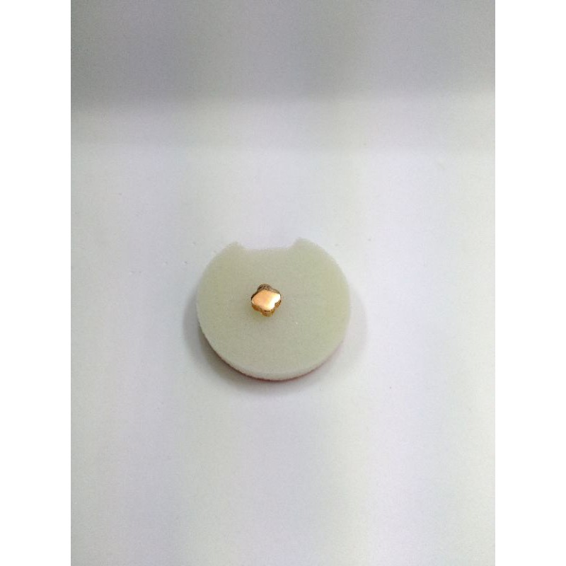 Liontin emas kadat 375 model bunga polos colok