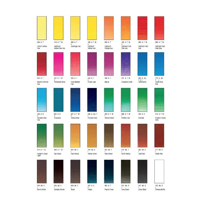 Winsor &amp; Newton - Cotman Watercolor Half Pan Refill Series 1 (2/2)