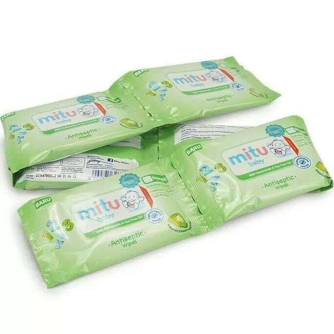 

Tissue Basah MITU Baby Mini isi 4s 1 renteng 10 pcs