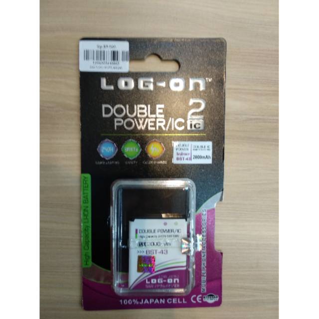 BATERAI LOG ON SONY BST43