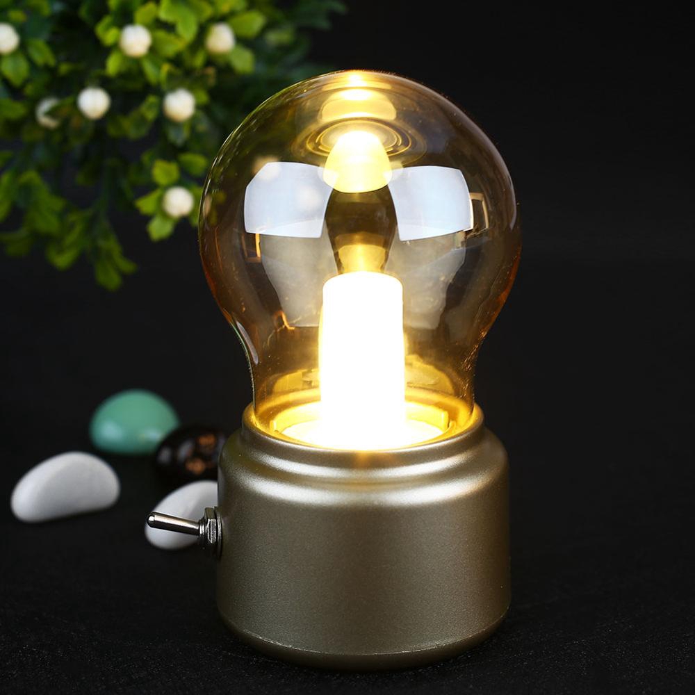 Lampu Malam Led Mini Portable Usb Rechargeable Hemat Energi Warna Warm White Untuk Dekorasi Rumah